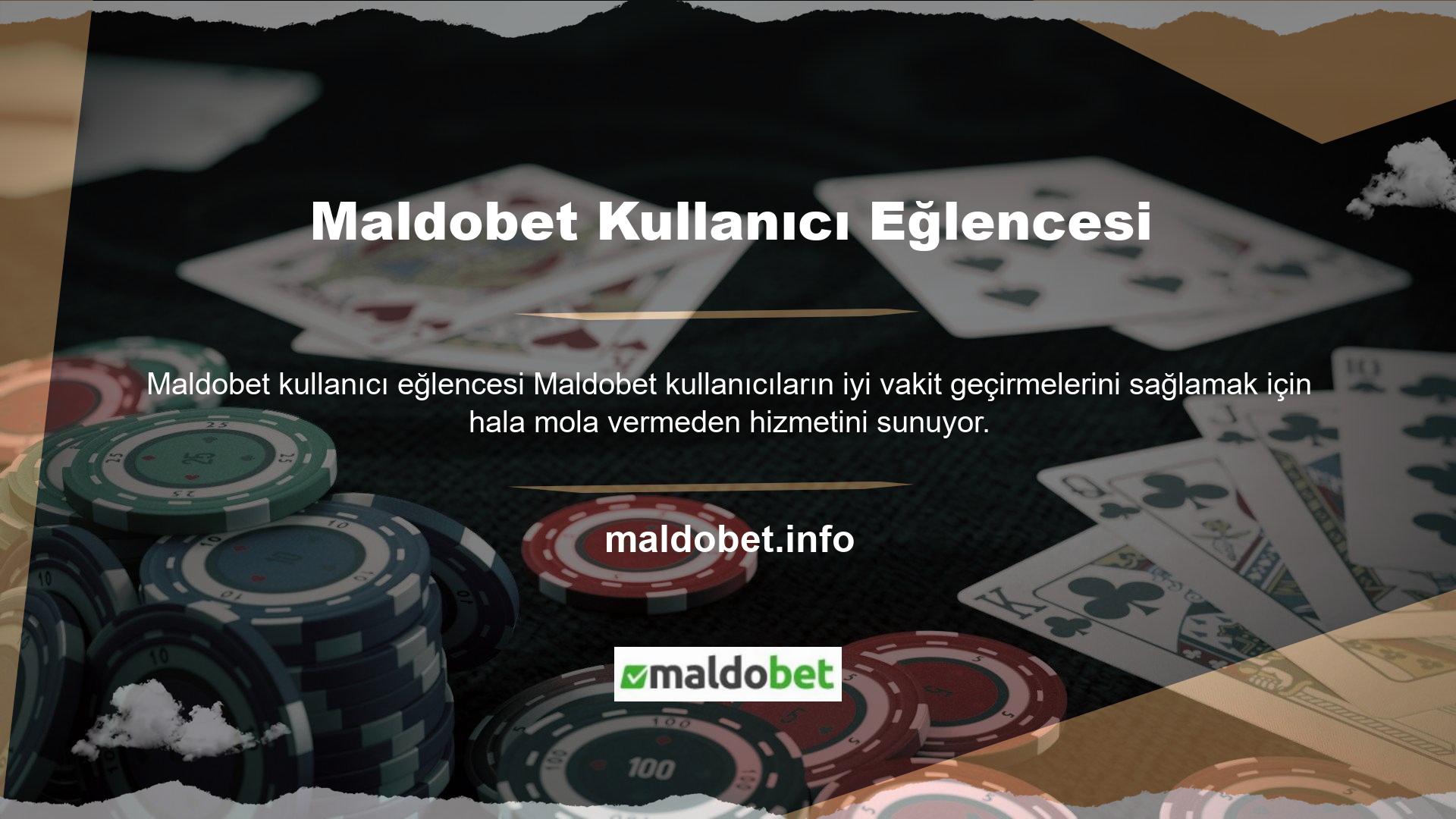 Oyunları bu web sitesinde oynamak için mevcut Maldobet adresini girmeniz gerekir